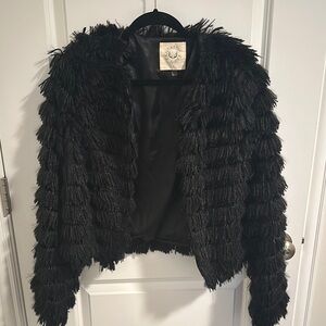Elegant Black Textured Jacket